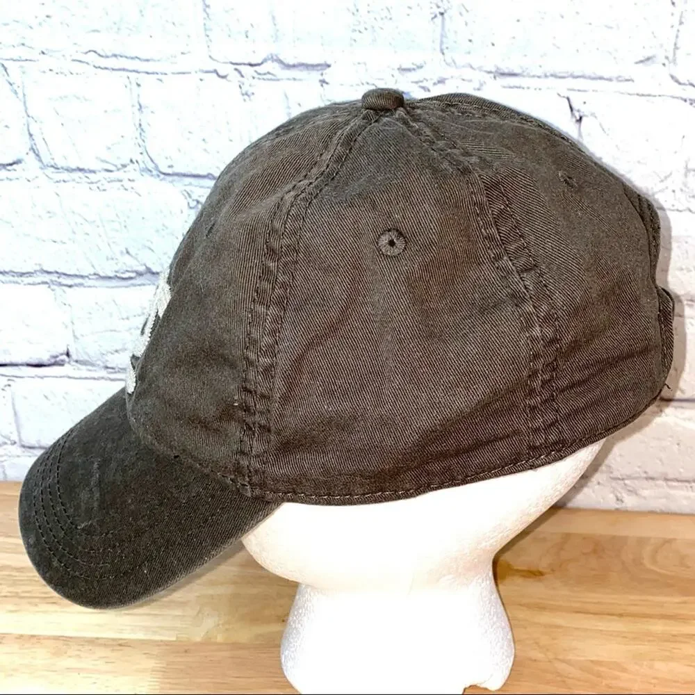 Perry Ellis Portfolio Brown Adjustable Dad Hat Embroidered Logo Cap OSFA